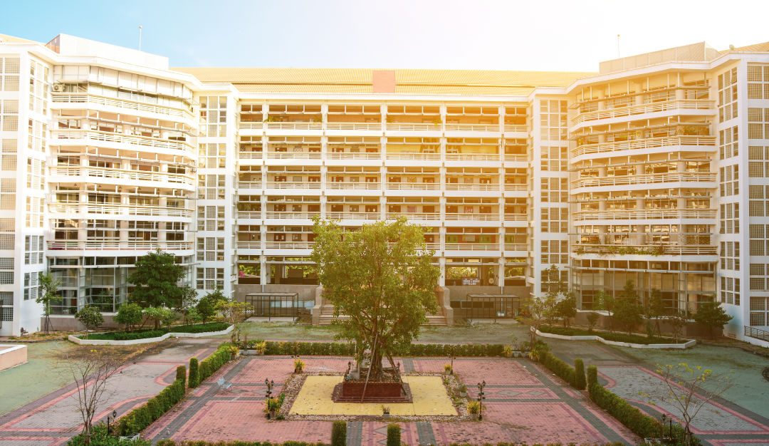 Exterior Wall Painting of School: Birla Opus Prime