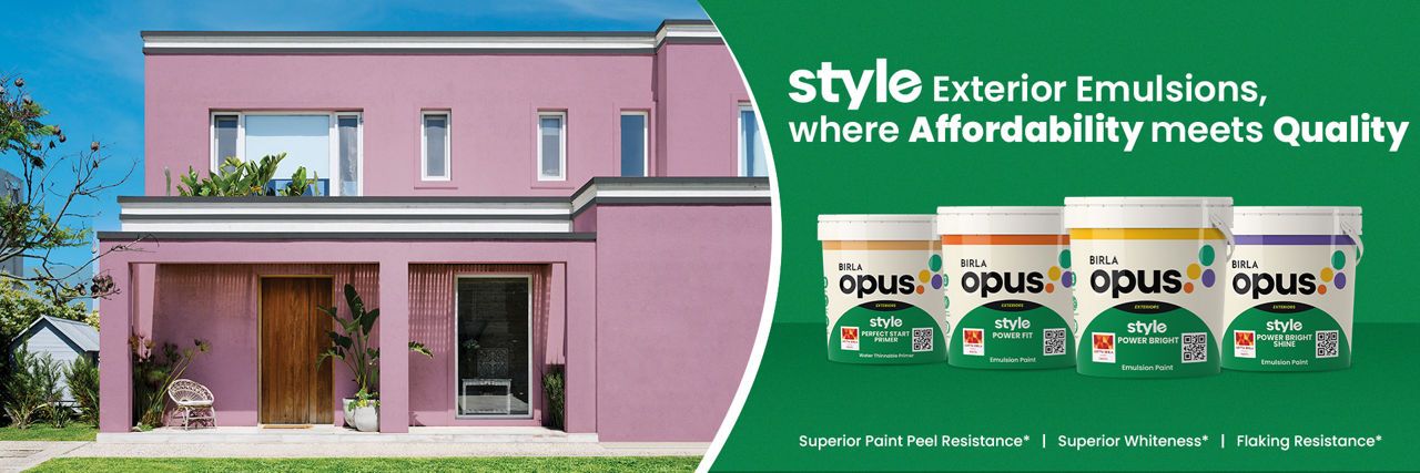 Style: Exterior Wall Paint Range | Birla Opus 