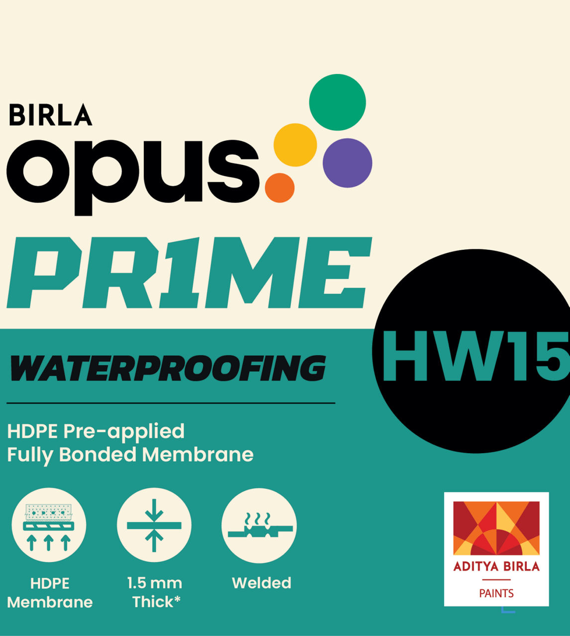HW15 Waterproofing HDPE Membrane