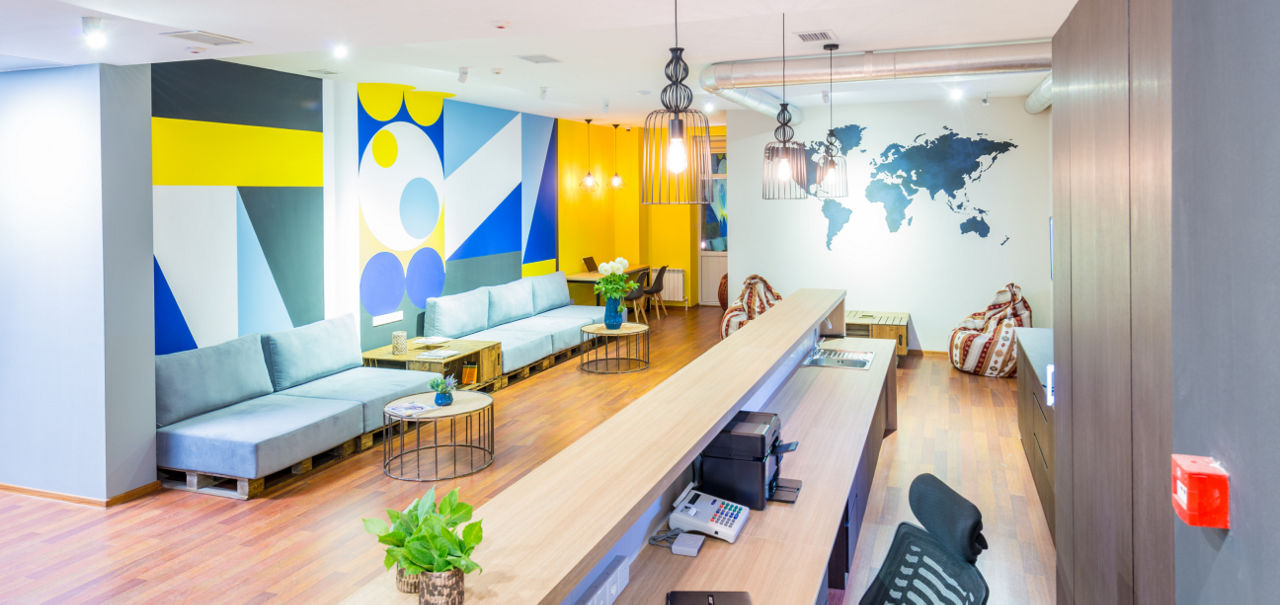 Office Space Wall Mural Painting: Birla Opus Prime