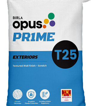 T25 Exterior Textured Wall Finish: Birla Opus Prime 