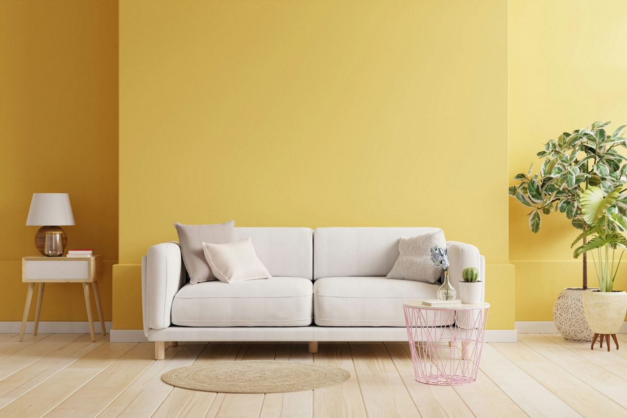 Yellow Wall Paint: Lemon and Spoon | Birla Opus